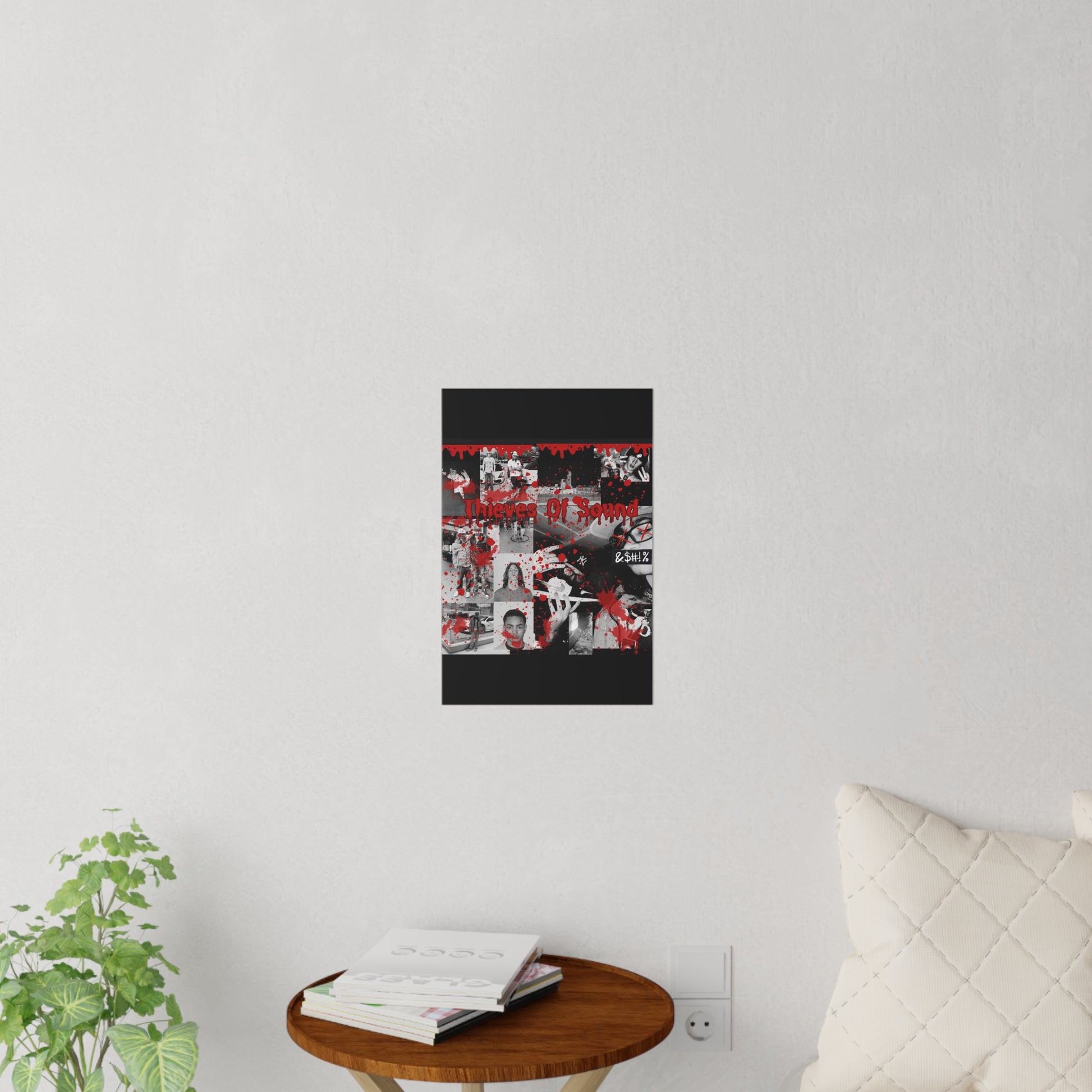 Urban Graffiti Wall Decals, Edgy Art Decor for Home, Street Art Wall Stickers, Thieves of Sound Poster, Unique Gift for Music Lovers