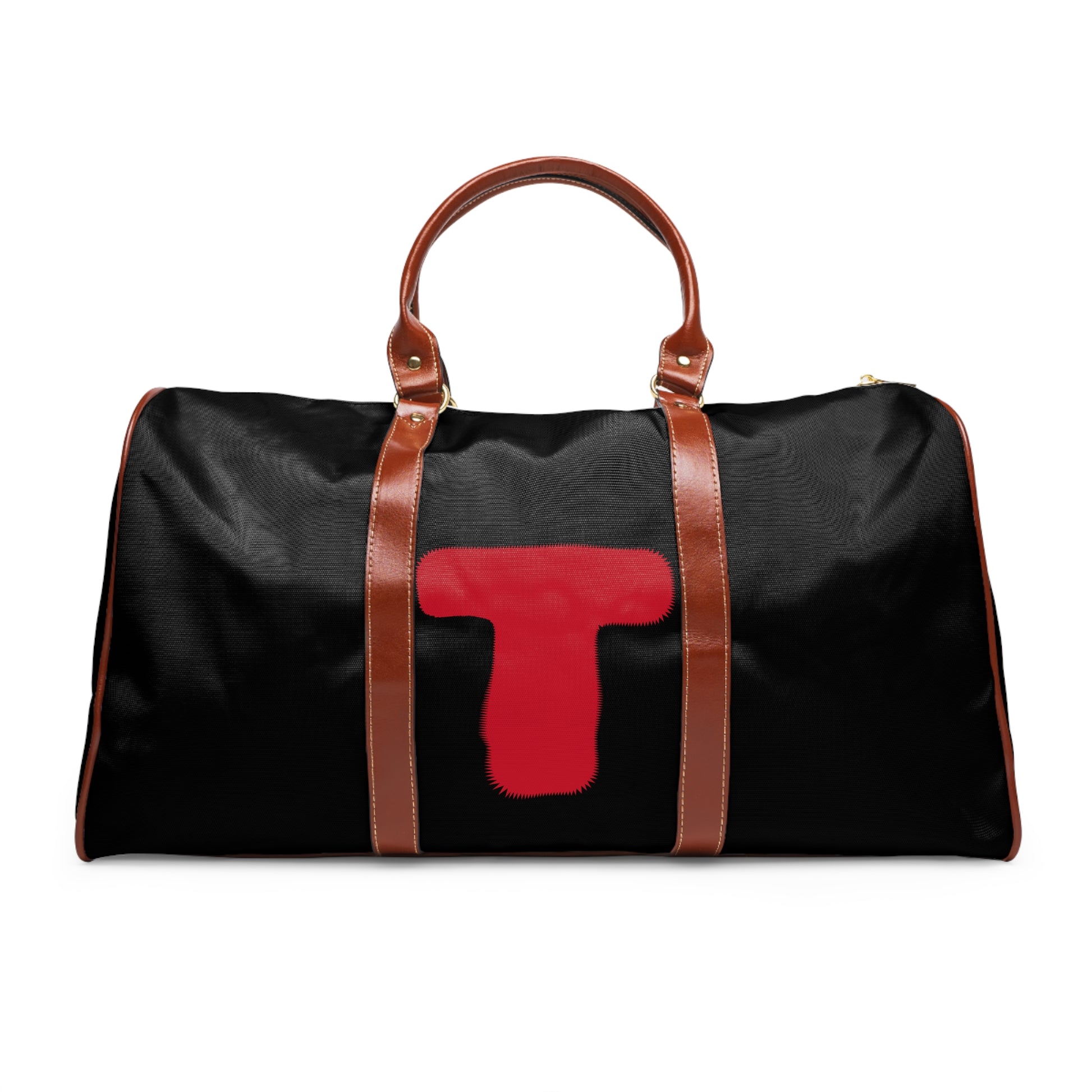 Waterproof Travel Bag - Stylish Duffel for Adventures, Gym, Weekend Getaways, Red Thunderbolt Design, Perfect Gift!