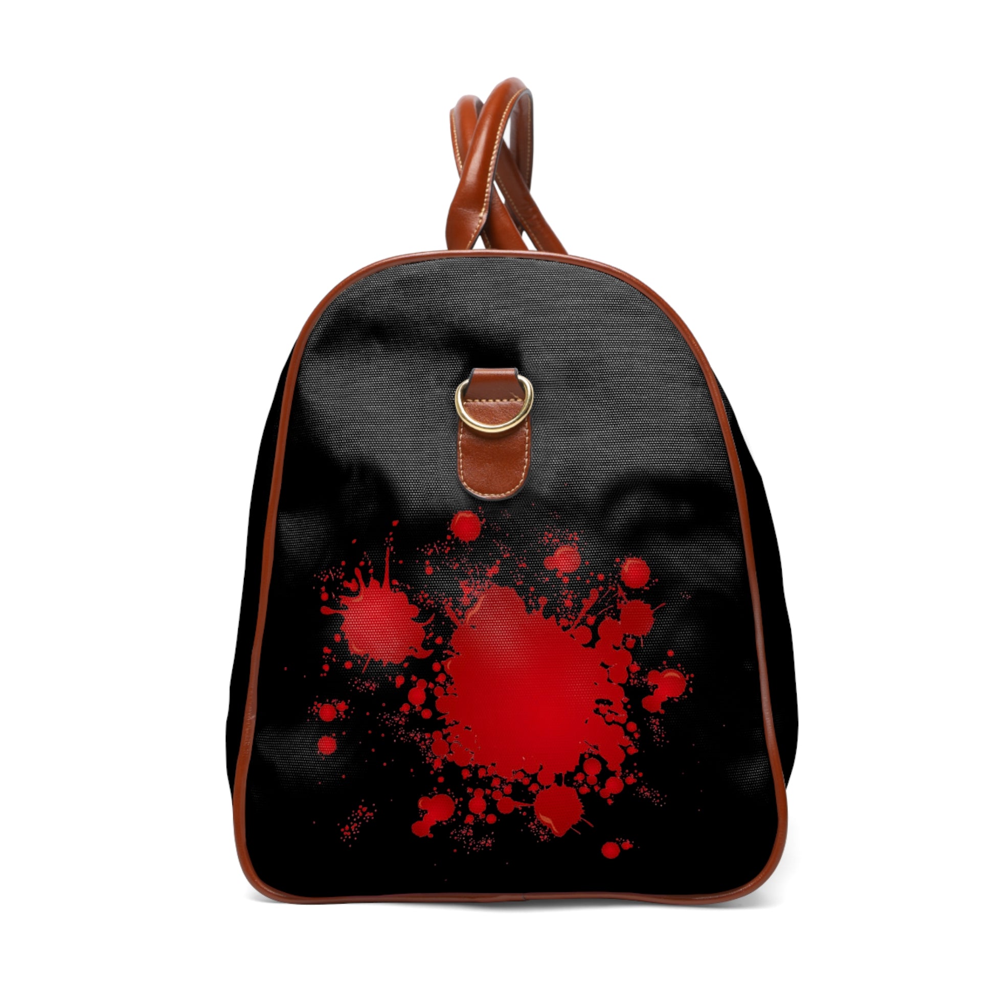 Waterproof Travel Bag - Stylish Duffel for Adventures, Gym, Weekend Getaways, Red Thunderbolt Design, Perfect Gift!