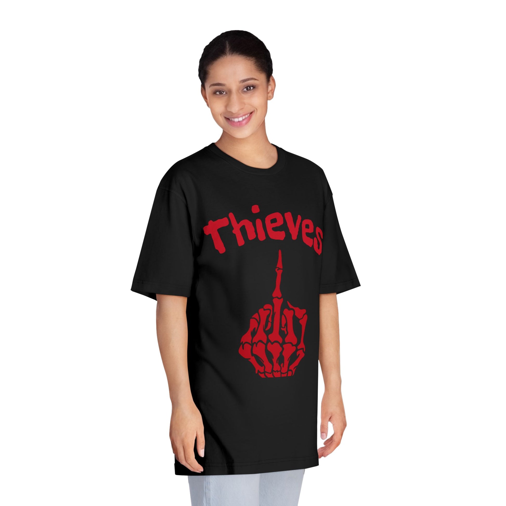 Bold Skeleton Hand Graphic T-Shirt, Unisex Crewneck Tee, Alternative Fashion, Casual Wear, Edgy Gift for Friends, Halloween