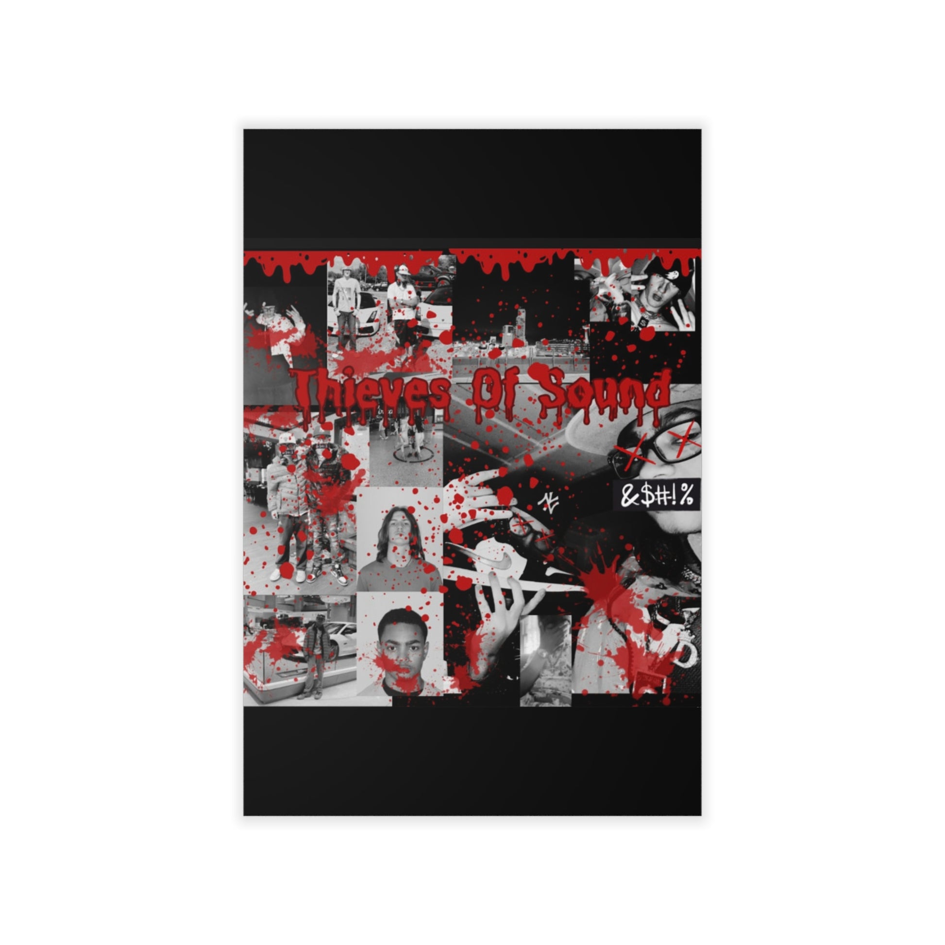 Urban Graffiti Wall Decals, Edgy Art Decor for Home, Street Art Wall Stickers, Thieves of Sound Poster, Unique Gift for Music Lovers