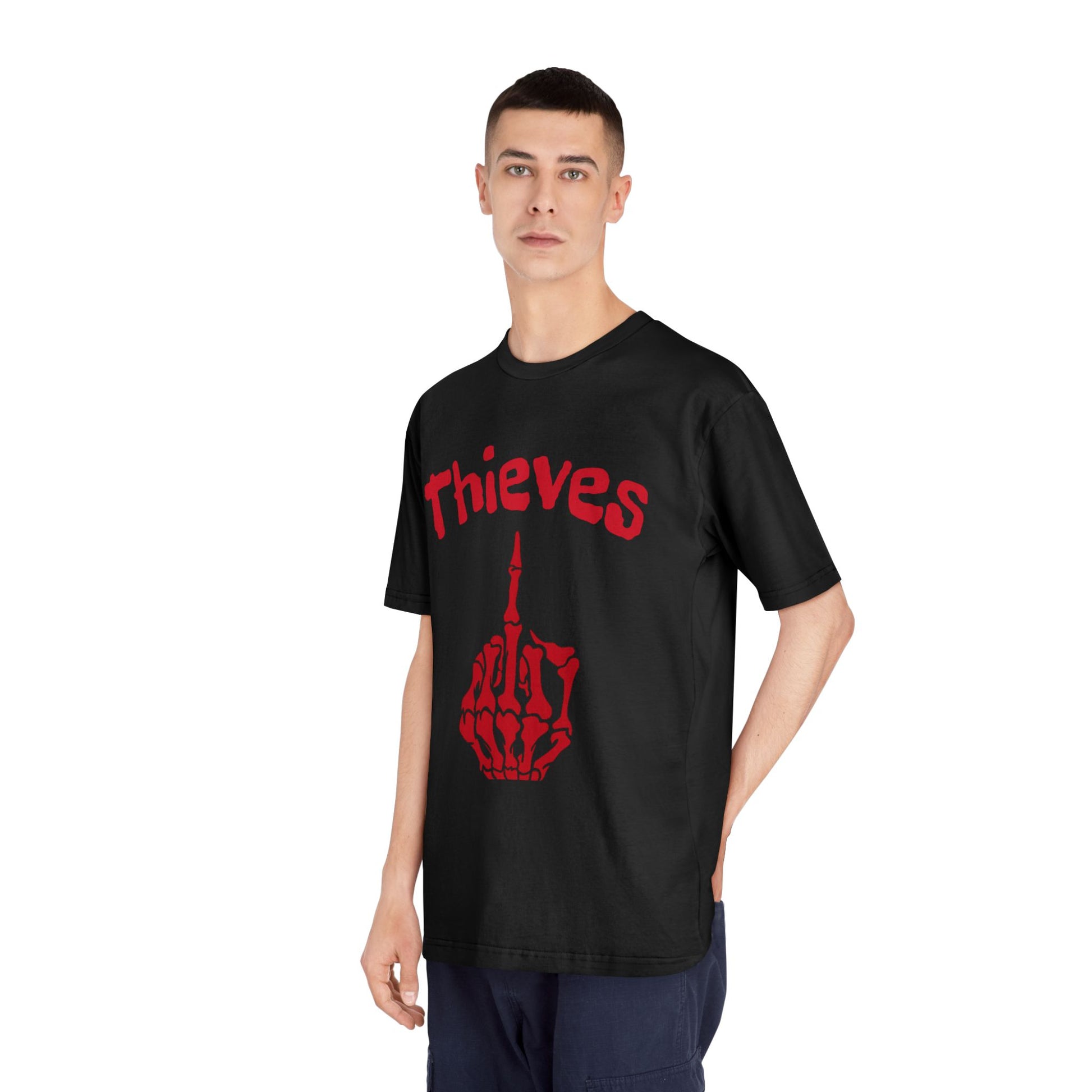 Bold Skeleton Hand Graphic T-Shirt, Unisex Crewneck Tee, Alternative Fashion, Casual Wear, Edgy Gift for Friends, Halloween