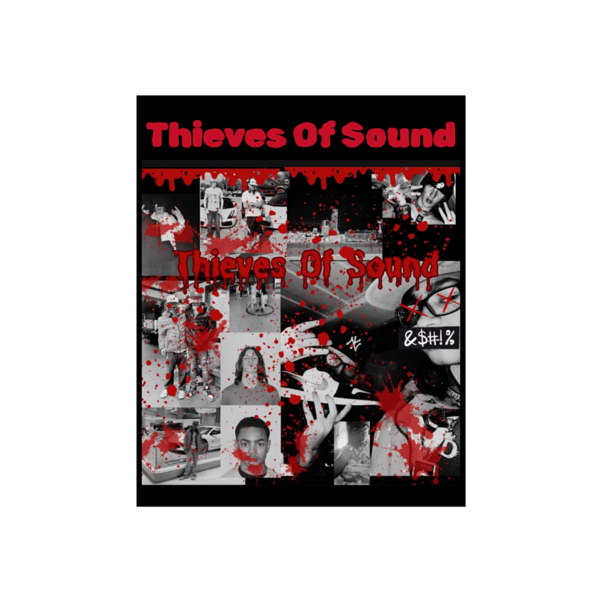 Thieves of Sound Art Poster | Edgy Wall Decor for Music Lovers, Perfect Gift for Artists, Home Gallery Decoration, Unique Art Print