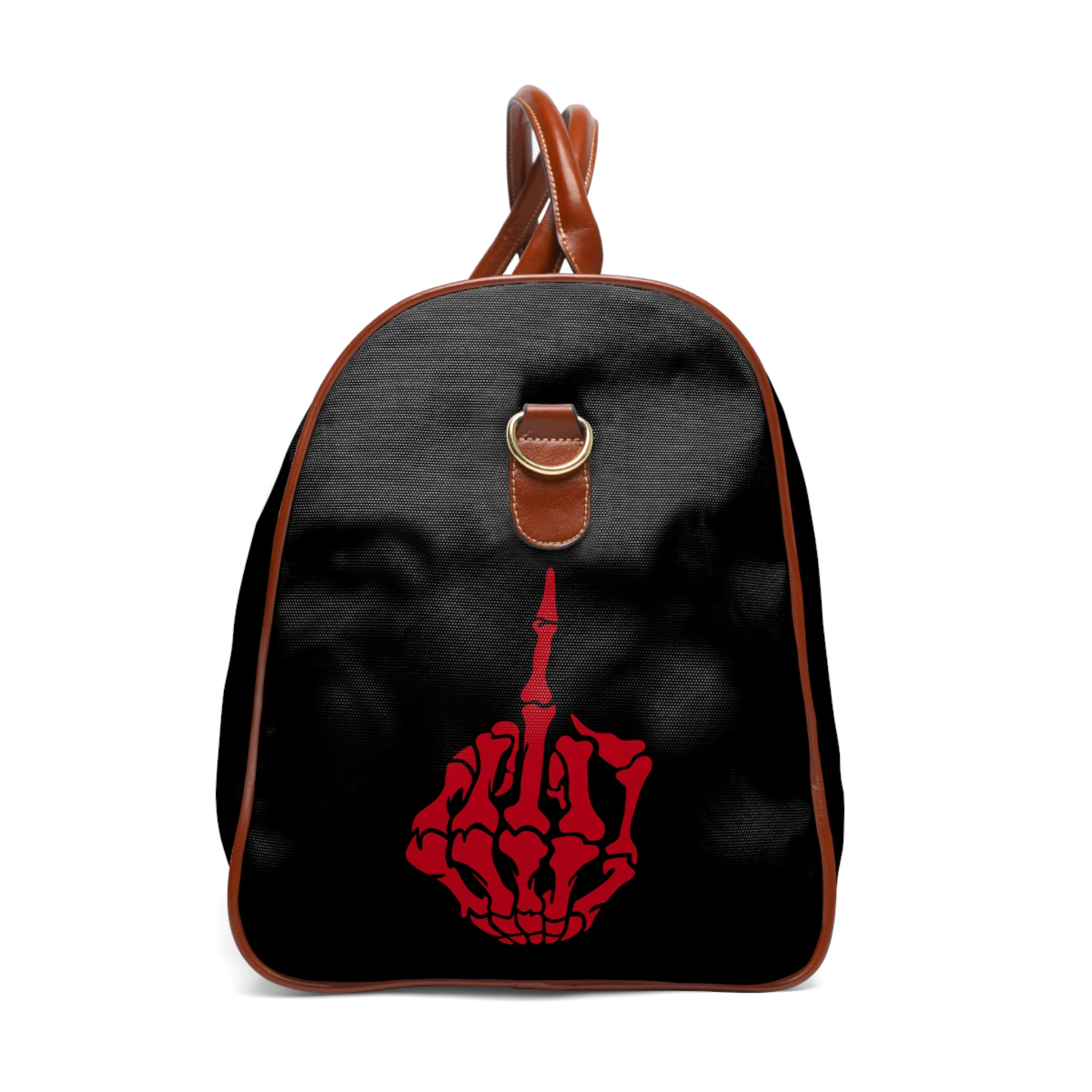 Waterproof Travel Bag - Stylish Duffel for Adventures, Gym, Weekend Getaways, Red Thunderbolt Design, Perfect Gift!