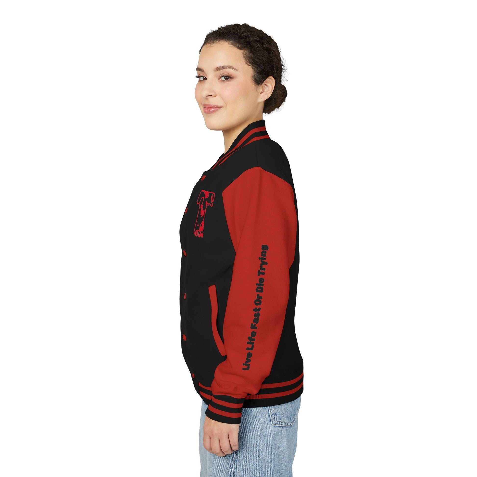 Unisex Heavyweight Letterman Jacket - Vintage Sporty Outerwear, College Style, Back to School Fashion, Streetwear Essential, Gift for Fans