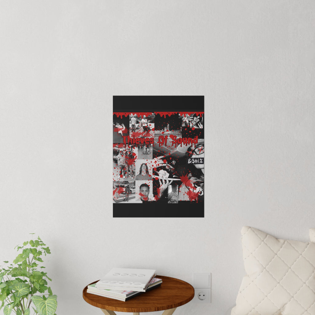 Urban Graffiti Wall Decals, Edgy Art Decor for Home, Street Art Wall Stickers, Thieves of Sound Poster, Unique Gift for Music Lovers